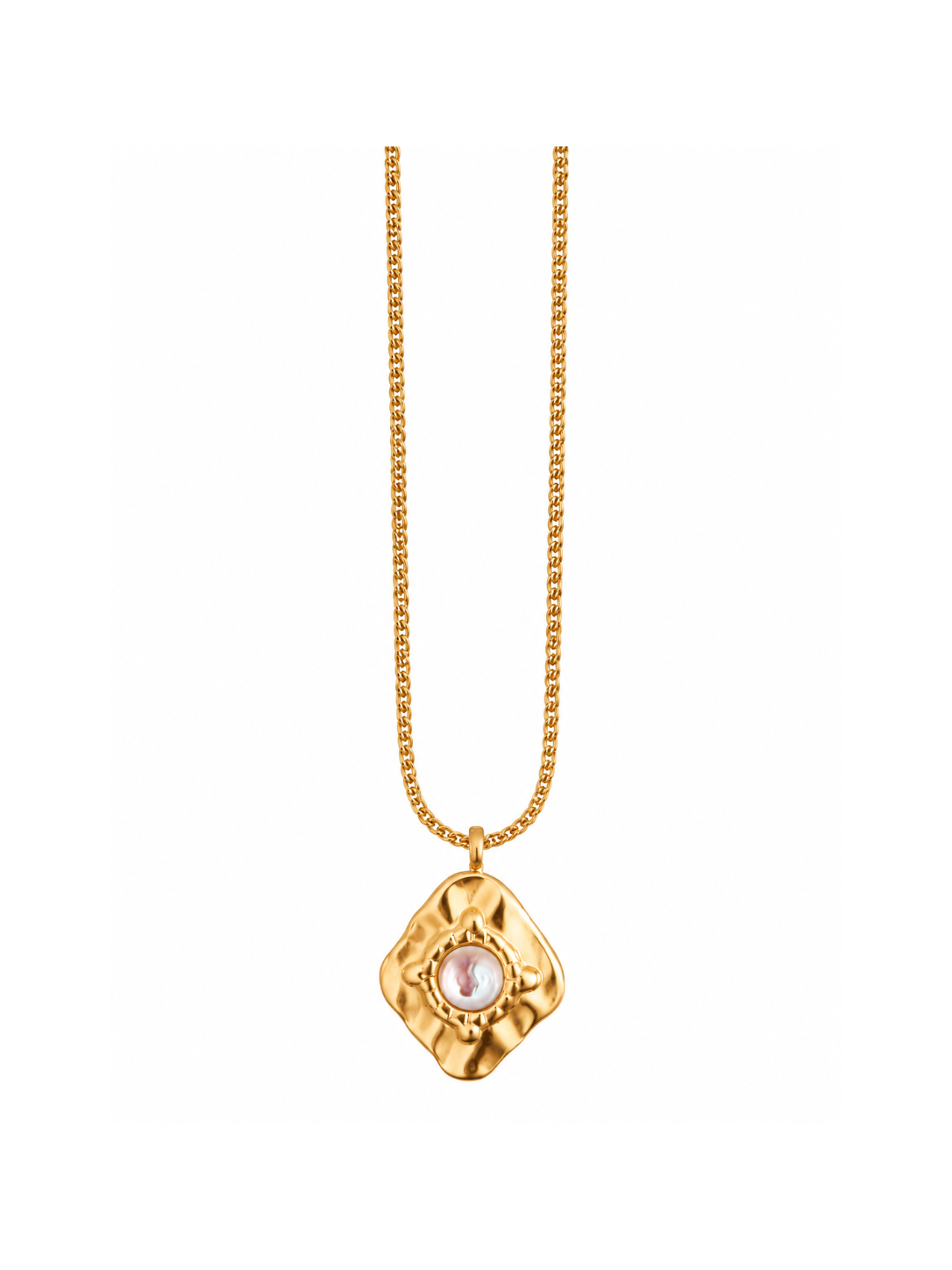 Pearl Medallion Necklace