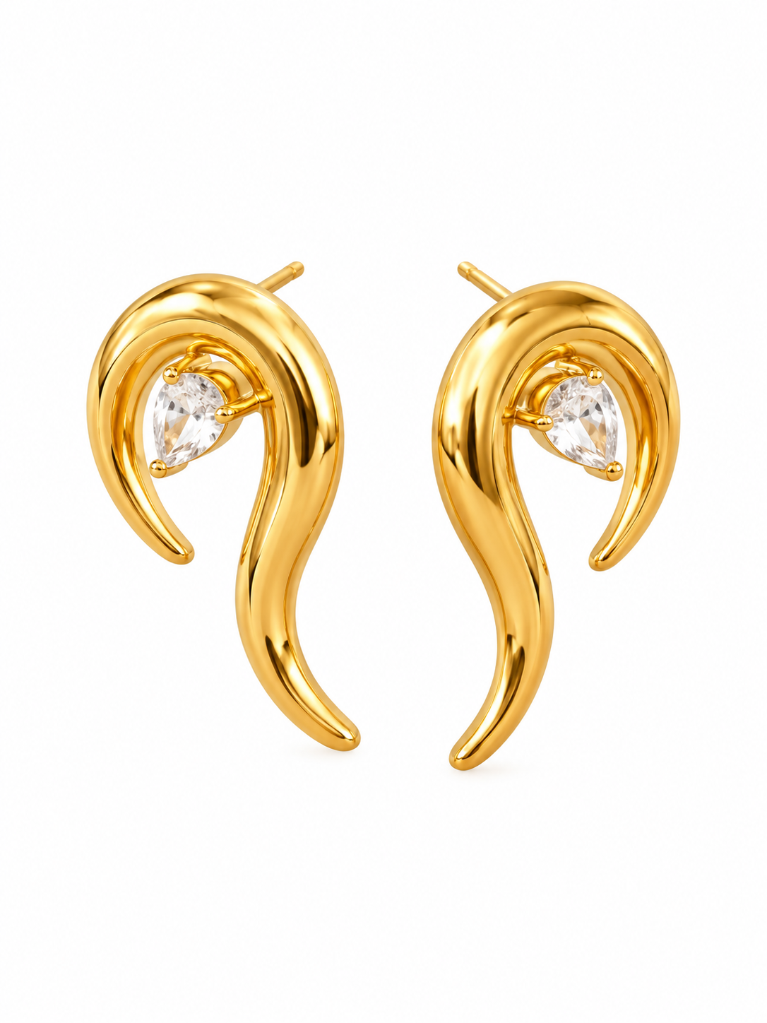 Sculpted Teardrop Earrings