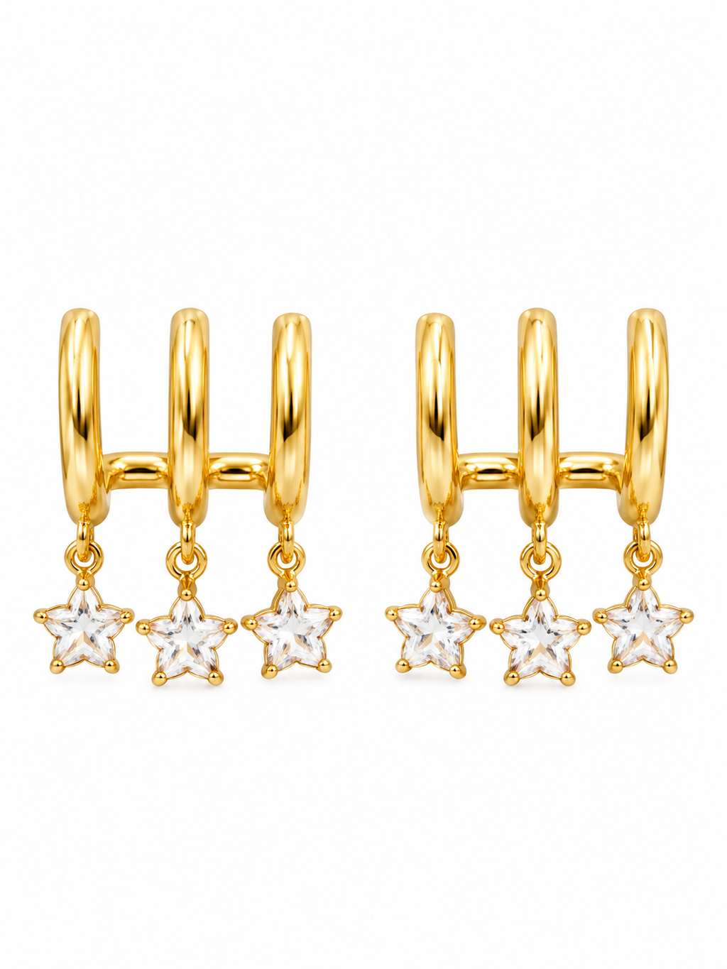 Crystal Star Hoops