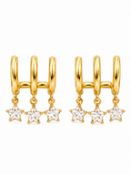 Crystal Star Hoops