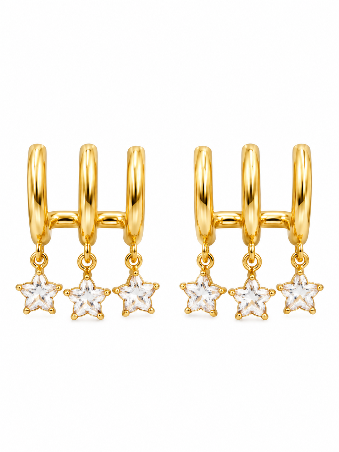 Crystal Star Hoops