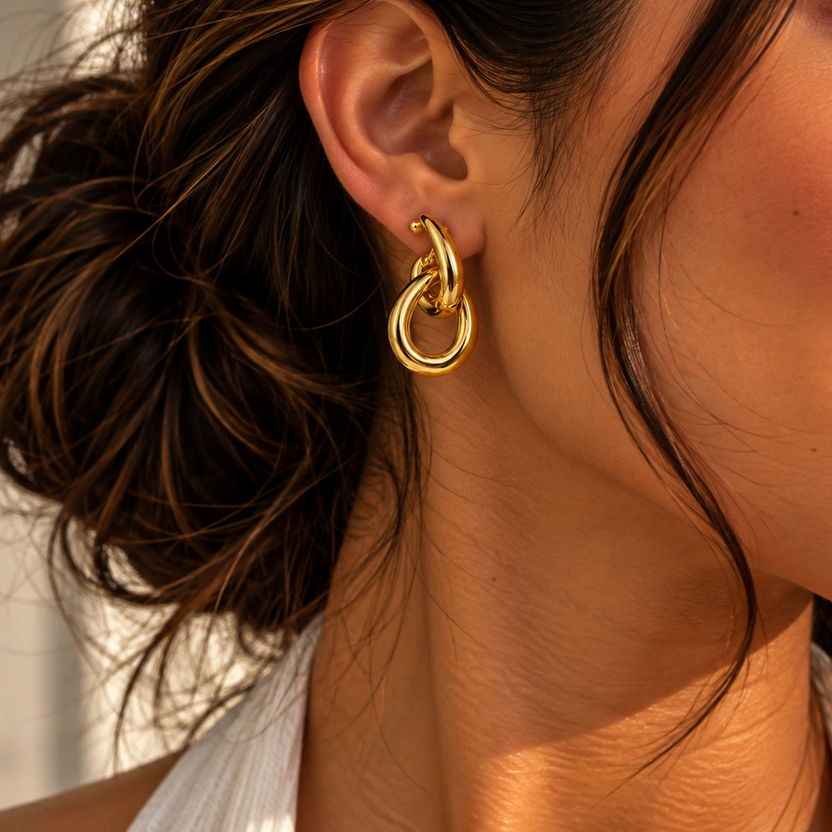 Sienna Sculpted Drop Earrings
