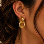Sienna Sculpted Drop Earrings