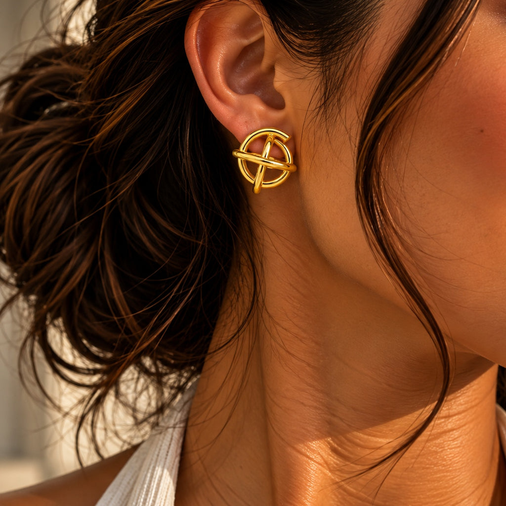Sculpted Orbit Earrings