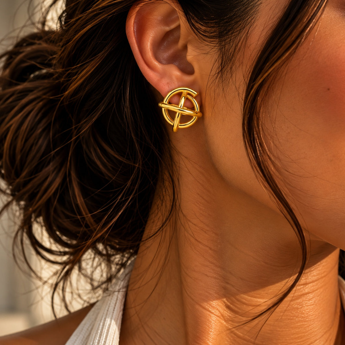 Sculpted Orbit Earrings