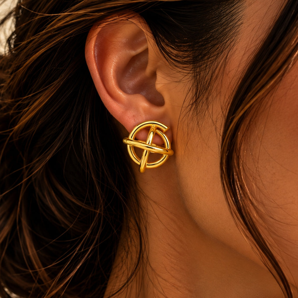 Sculpted Orbit Earrings