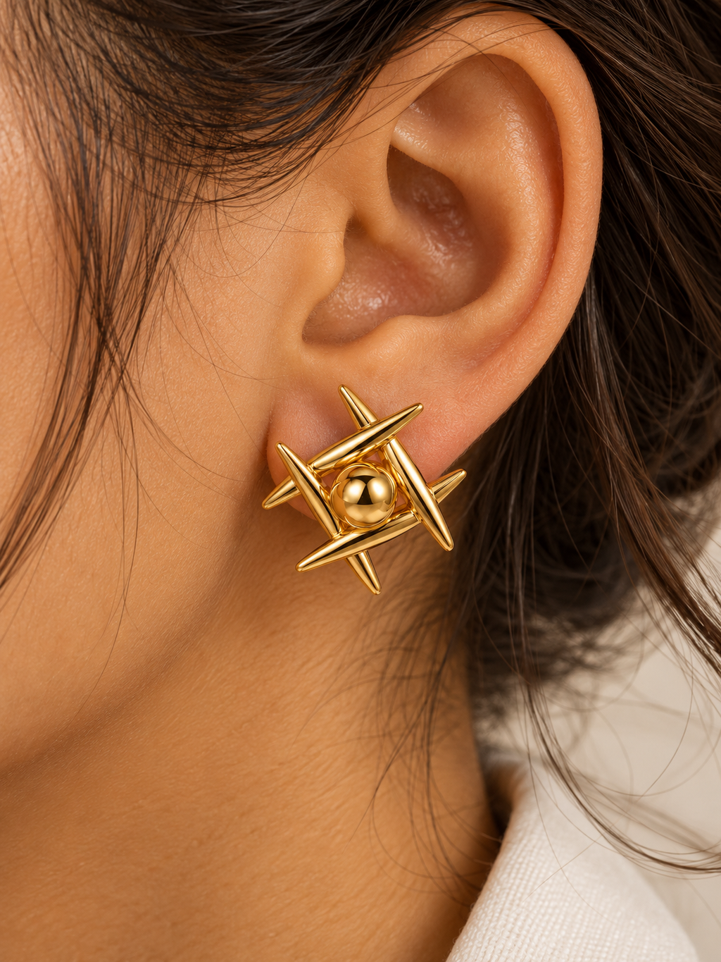 Gold Star Studs