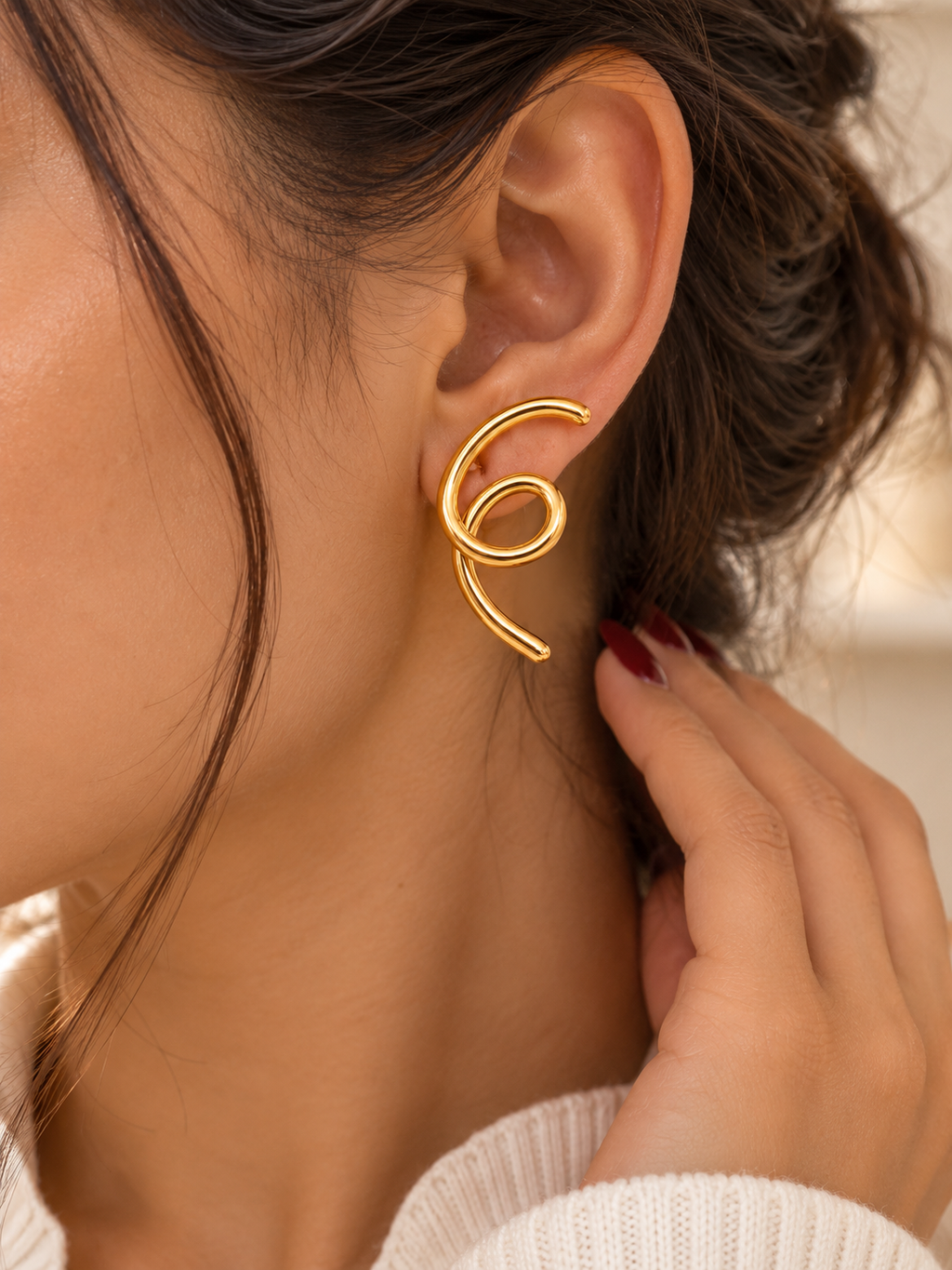 Sculpted Loop Earrings