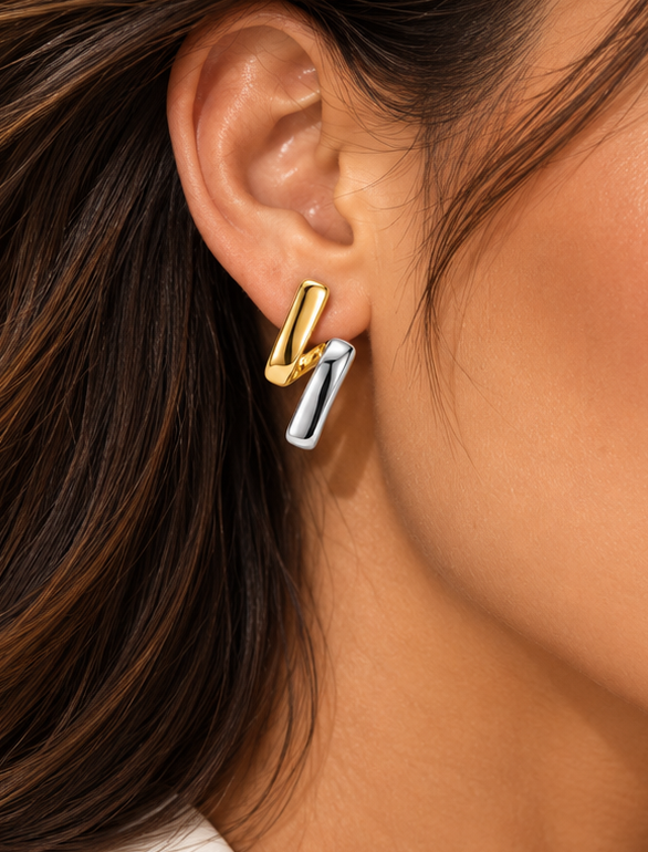 Polished Z-Fold Studs