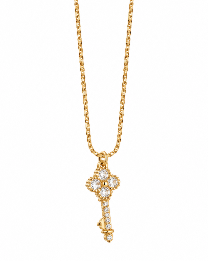 Crystal Key Necklace