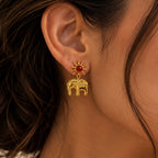 Sunbeam Elephant Drop Earrings