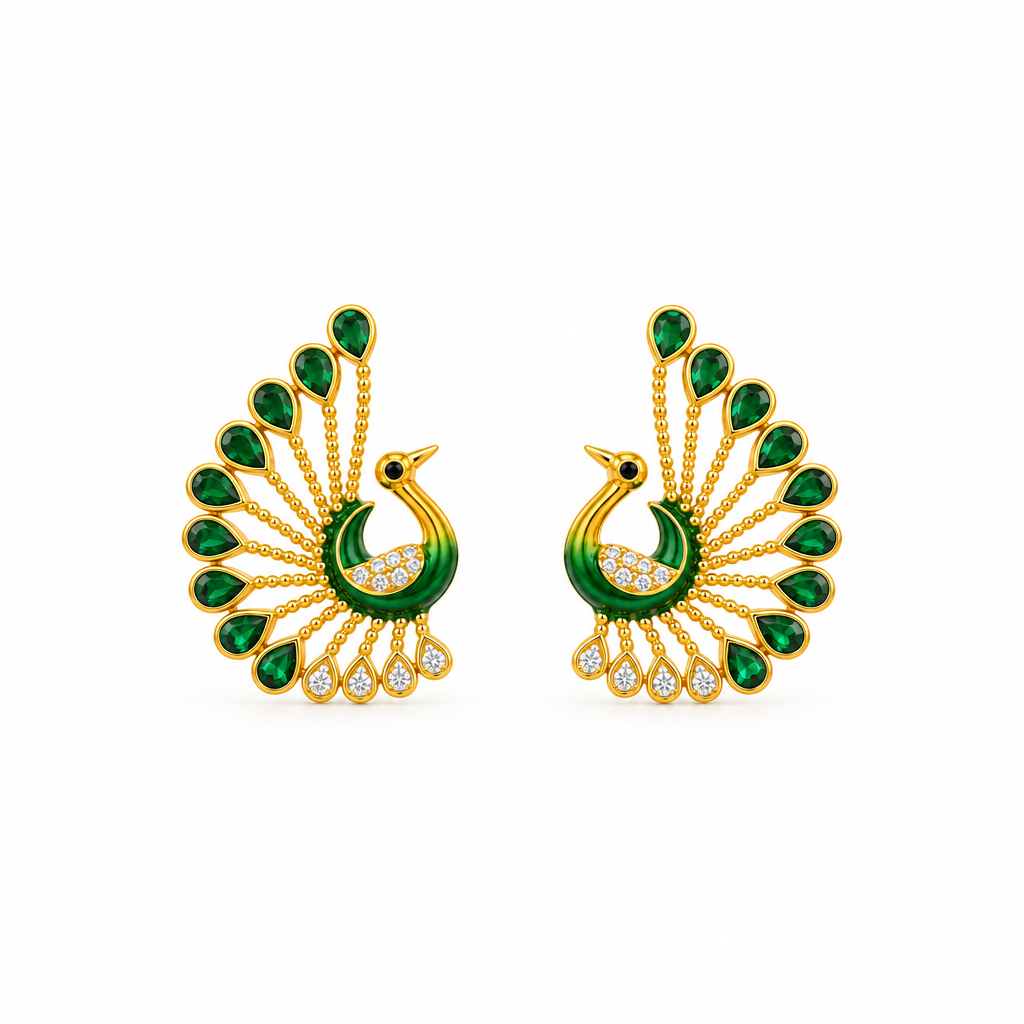 Peacock Royale Drop Earrings