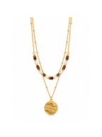Layered Pearl Bead Necklace