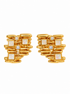 Geometric Gold Earrings
