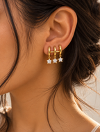 Crystal Star Hoops