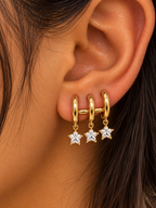 Crystal Star Hoops