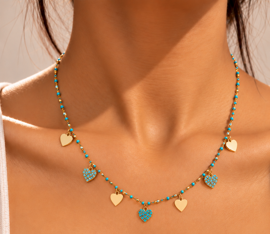 Turquoise Heart Necklace