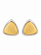 Two-Tone Triangle Studs