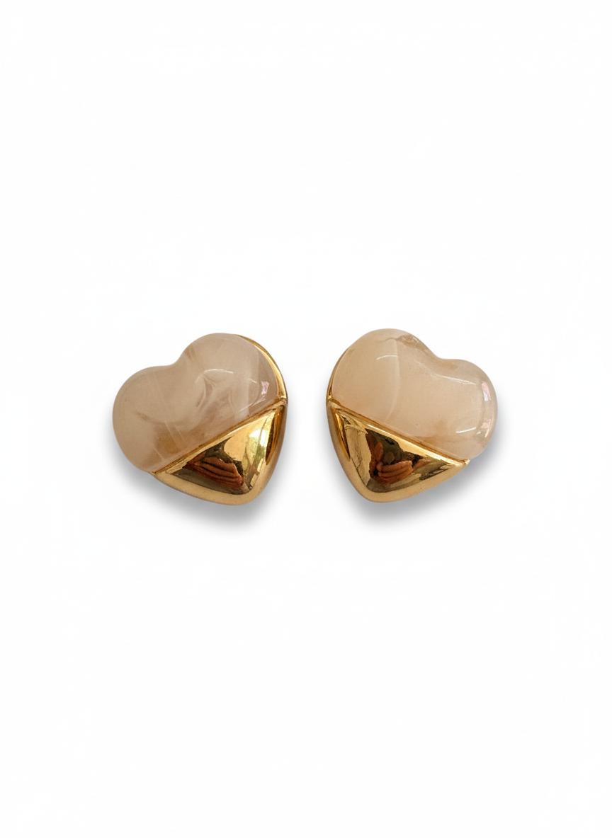 Resin Heart Studs