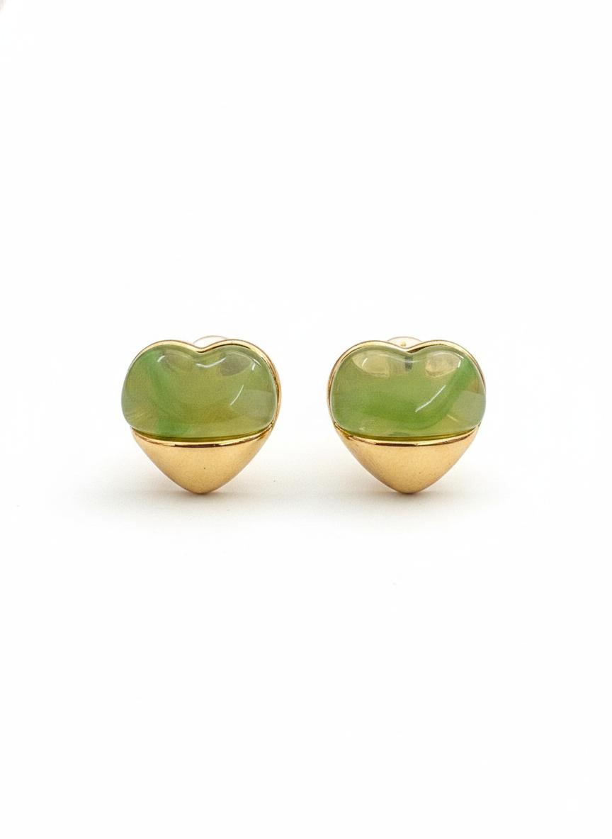 Resin Heart Studs