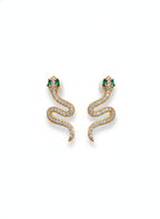 Golden Serpentine Studs