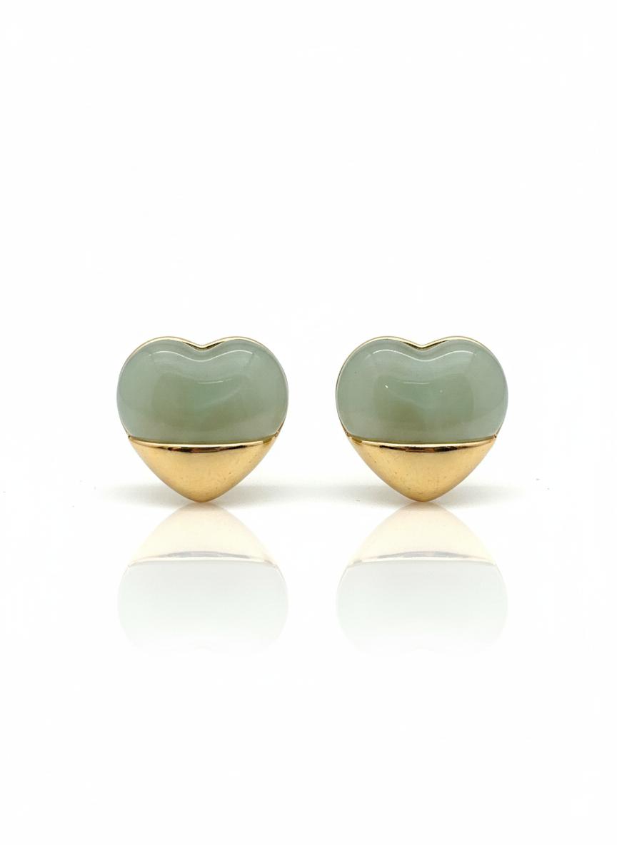 Resin Heart Studs