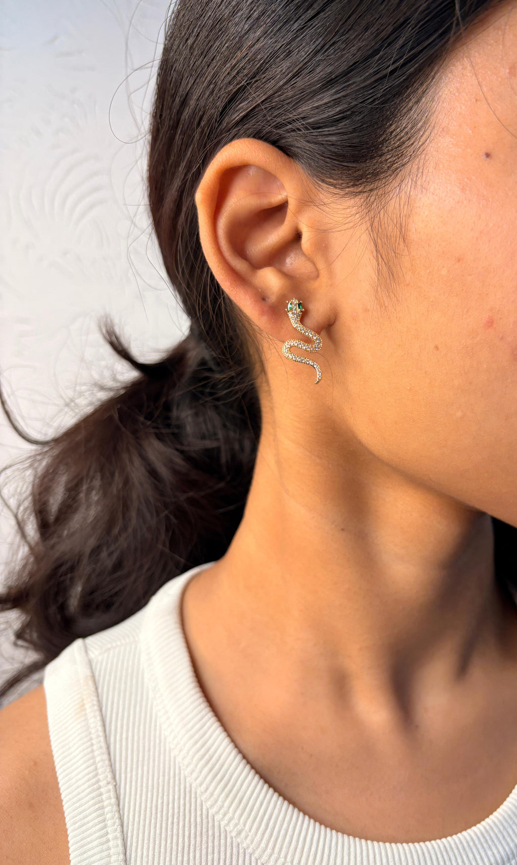 Golden Serpentine Studs