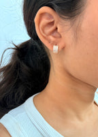 Radiant Pavé Huggies