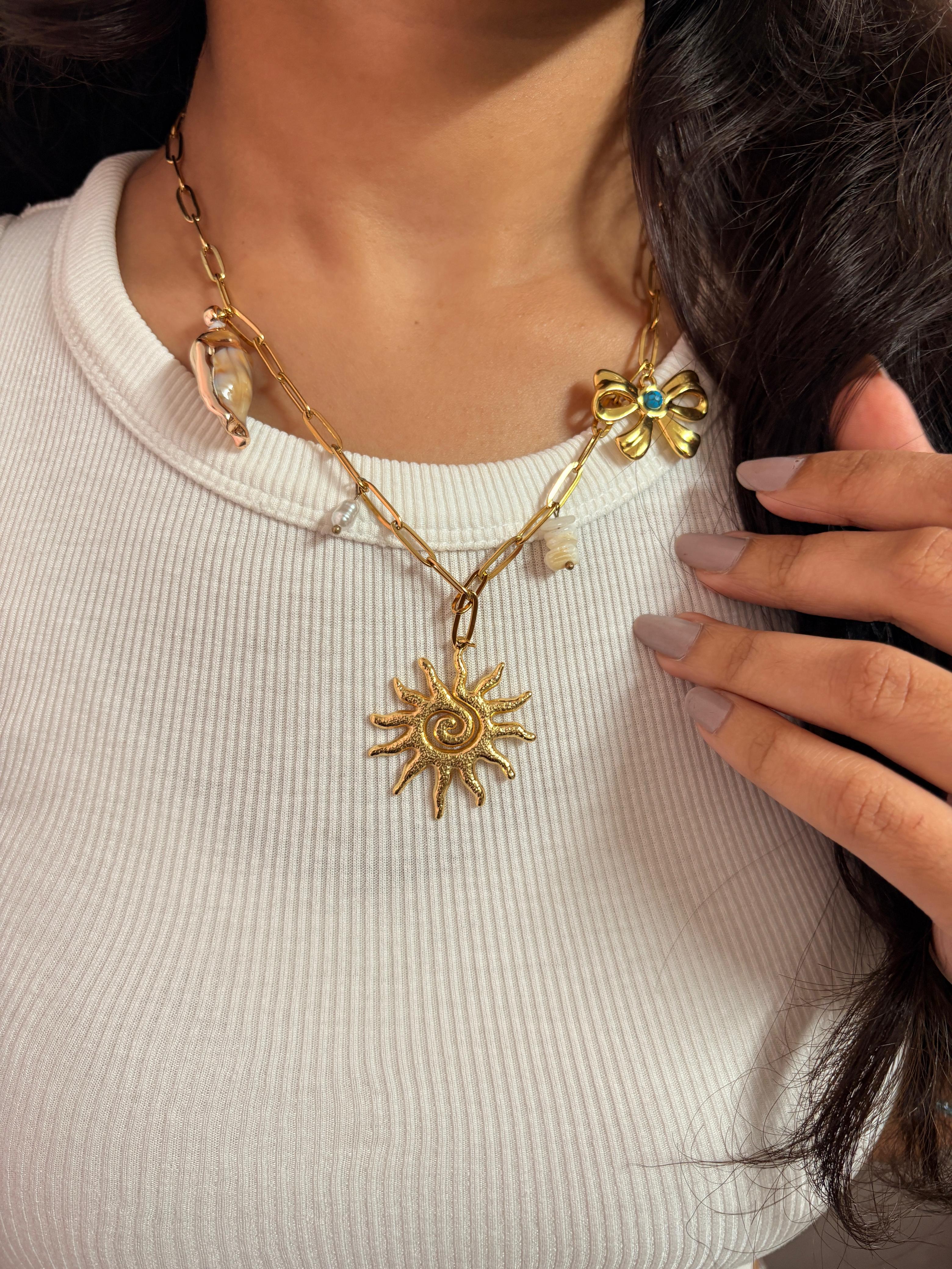 Solar Horizon Charm-Necklace