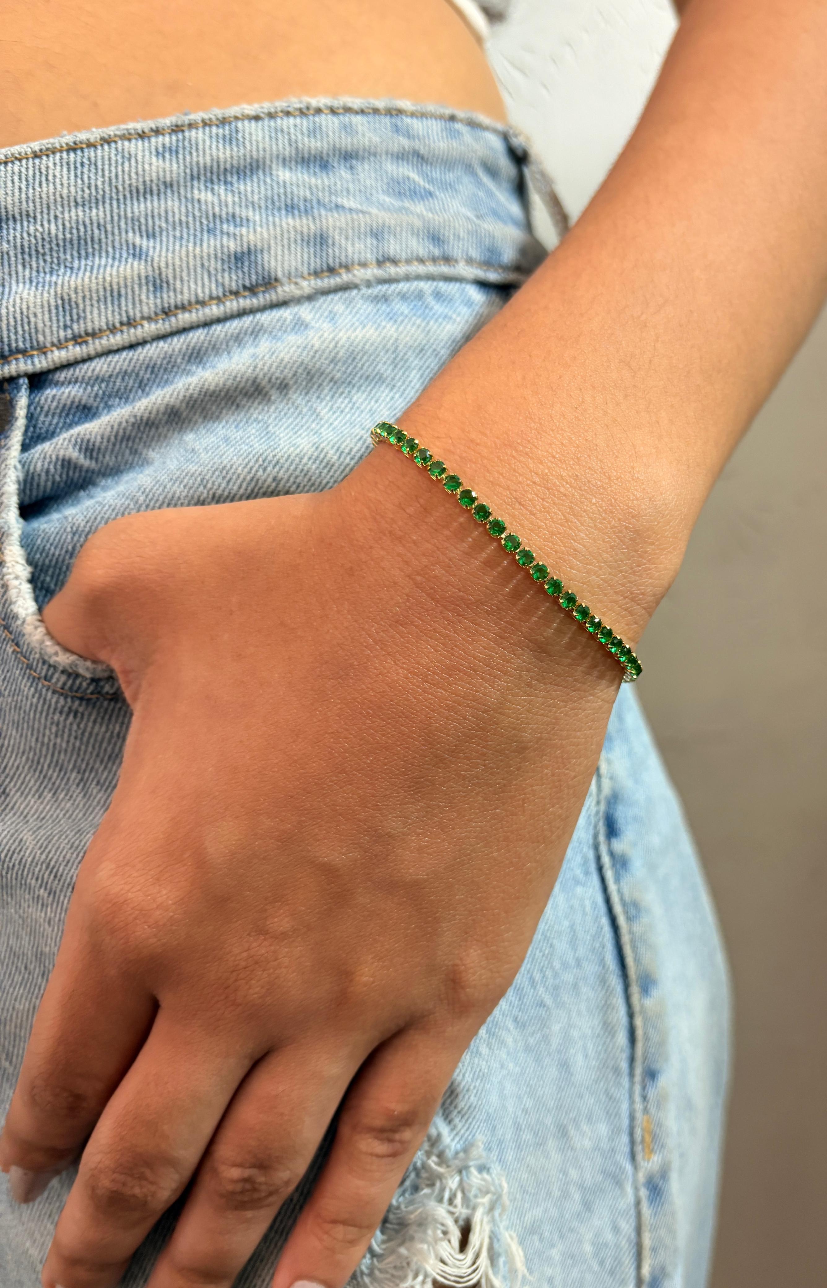 Dainty Emerald Tennis