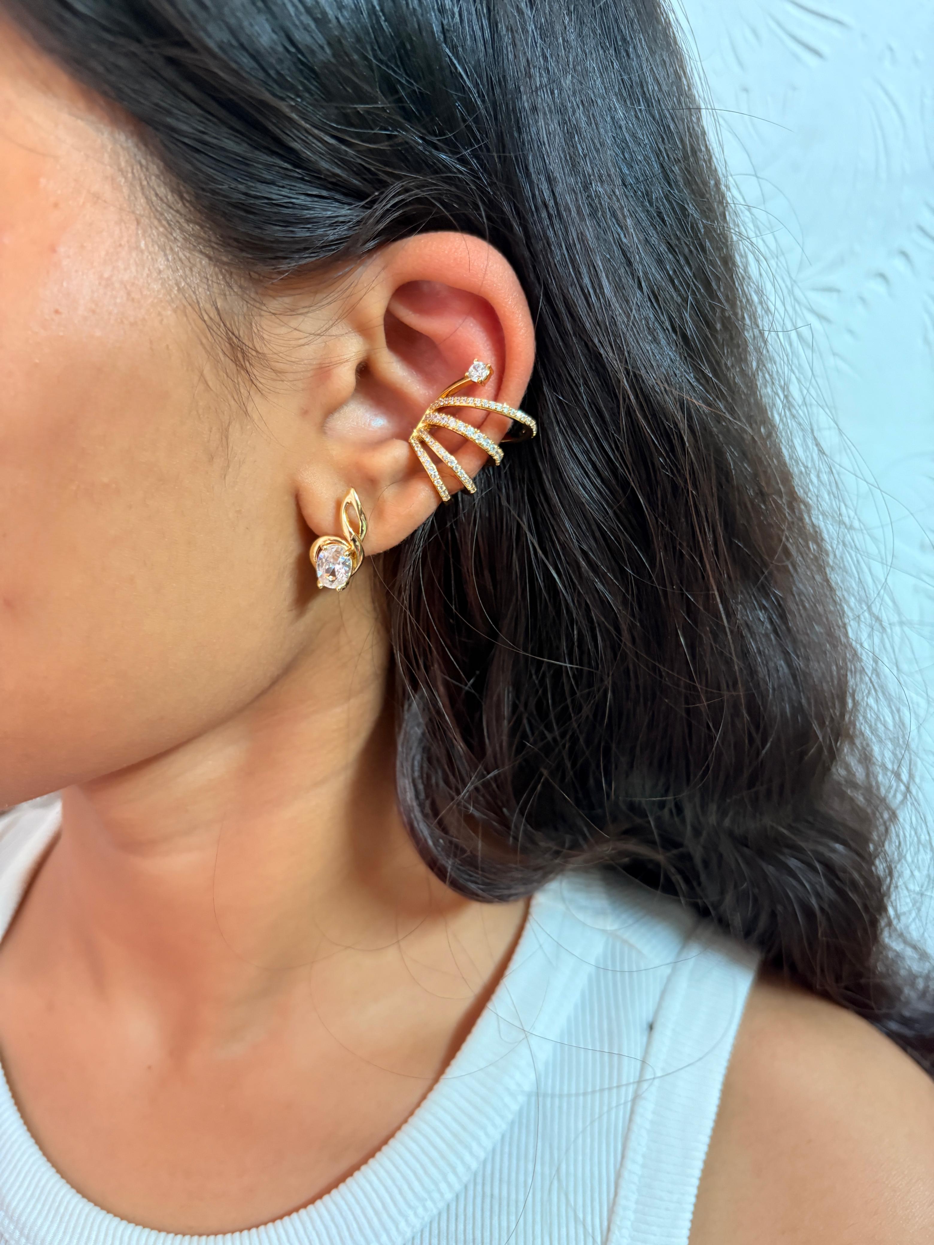 Spiral Solitaire Cuff