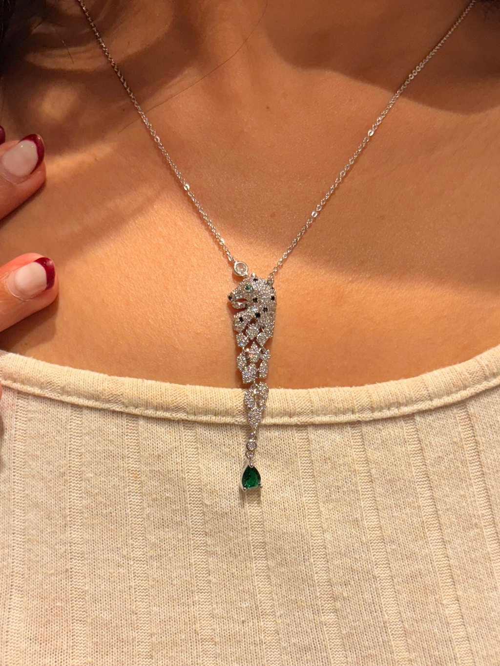 Panther Drop Necklace