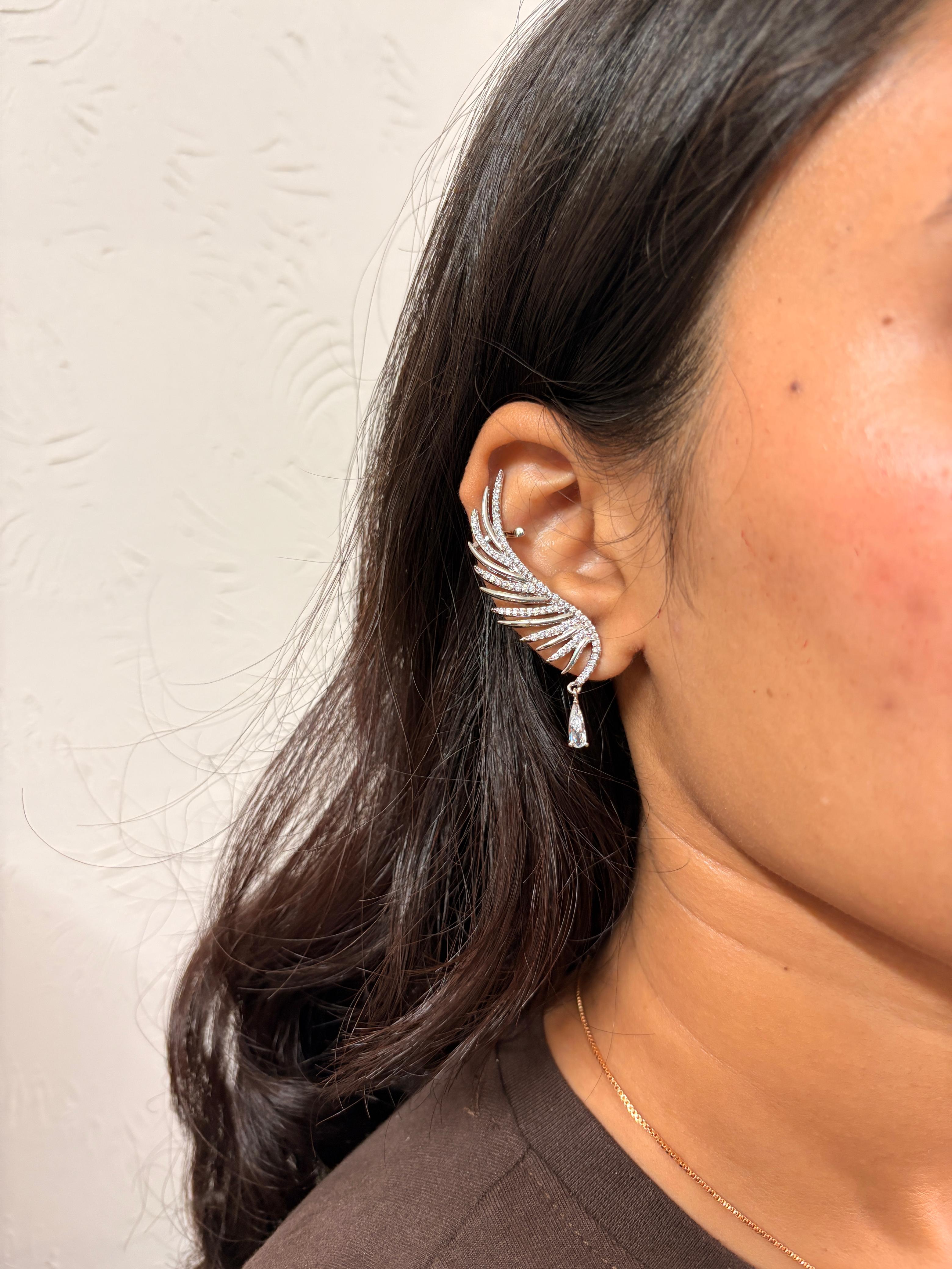 Crystal Wing Earcuff