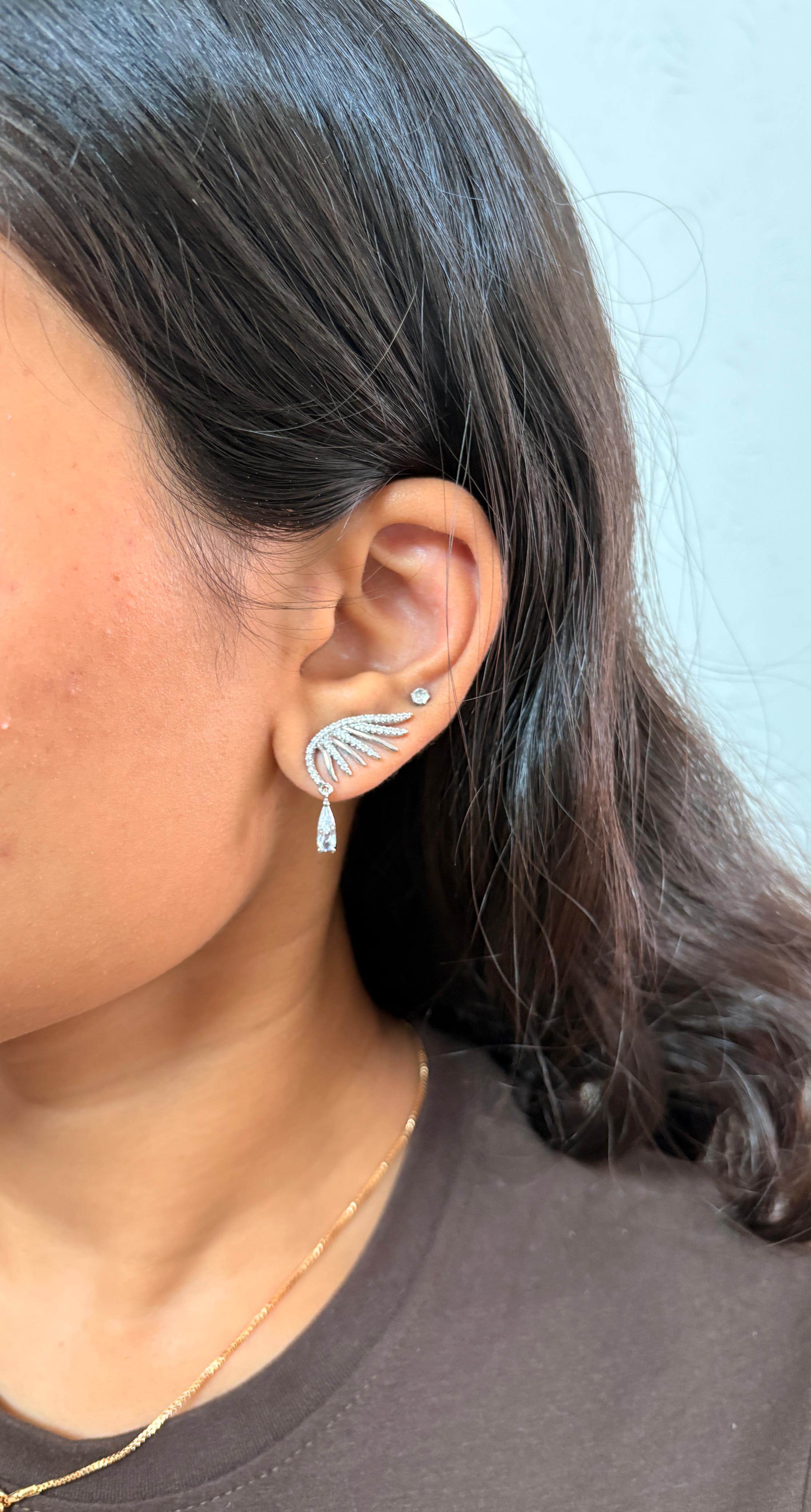 Crystal Wing Earcuff