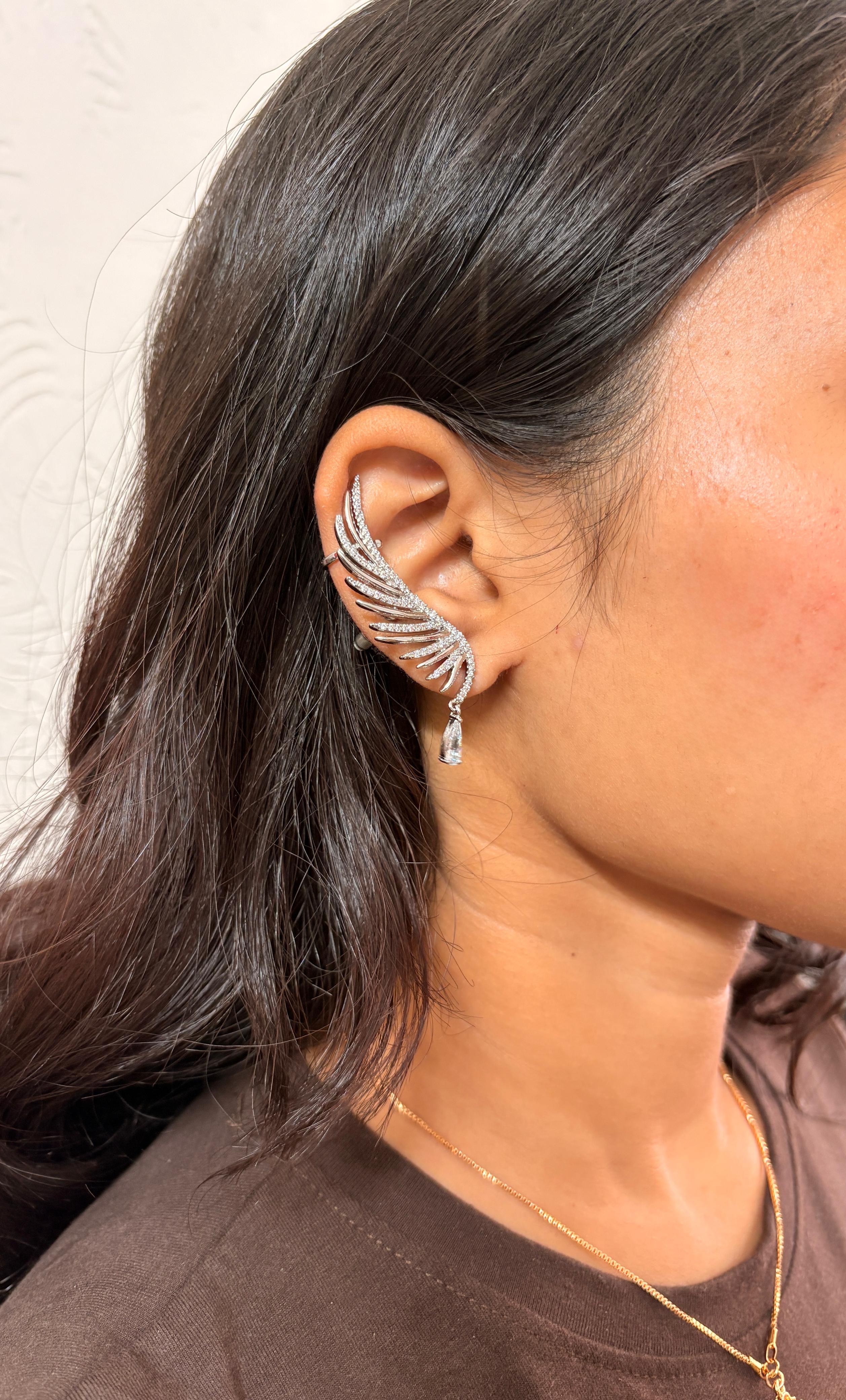 Crystal Wing Earcuff