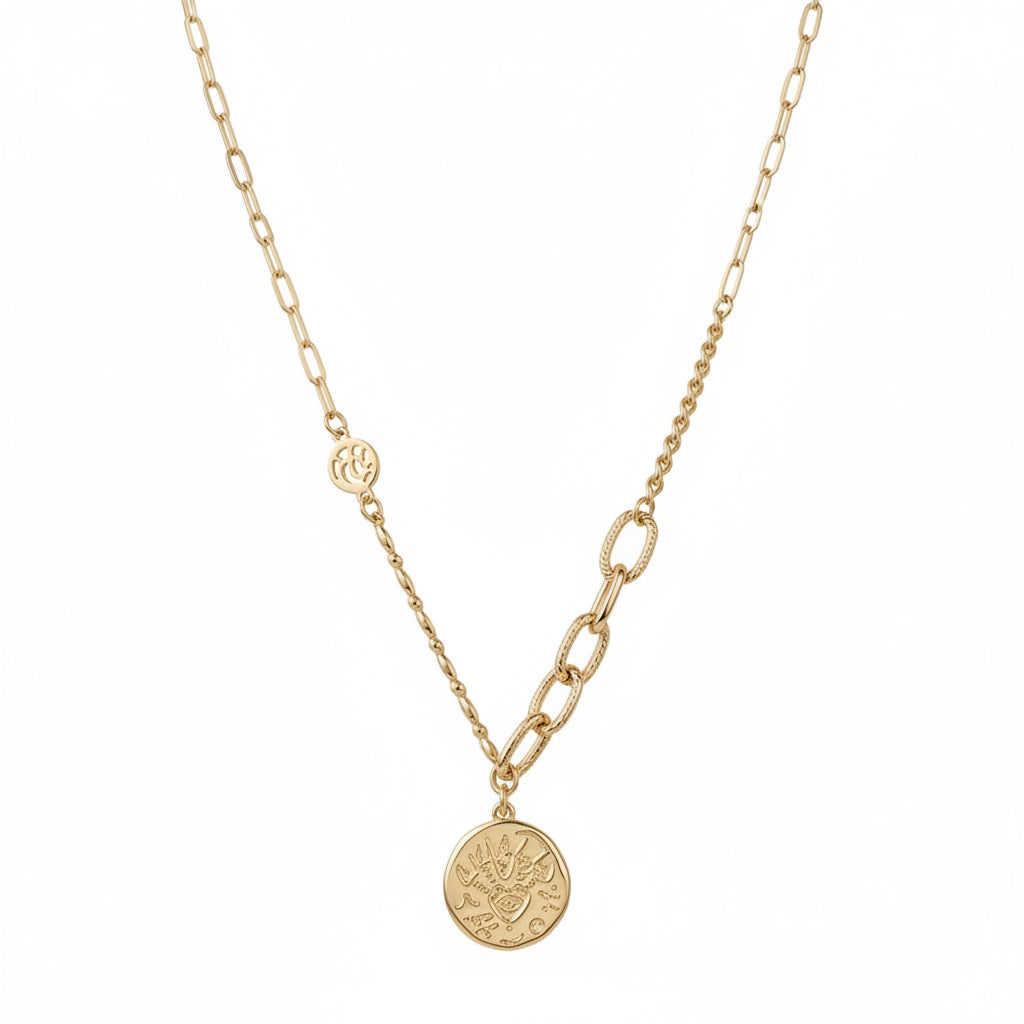 Medallion Link Necklace