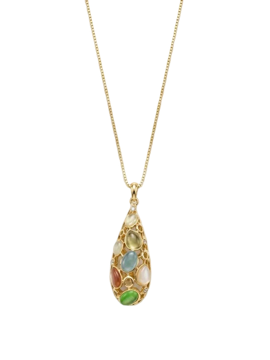 Teardrop Gemstone Pendant
