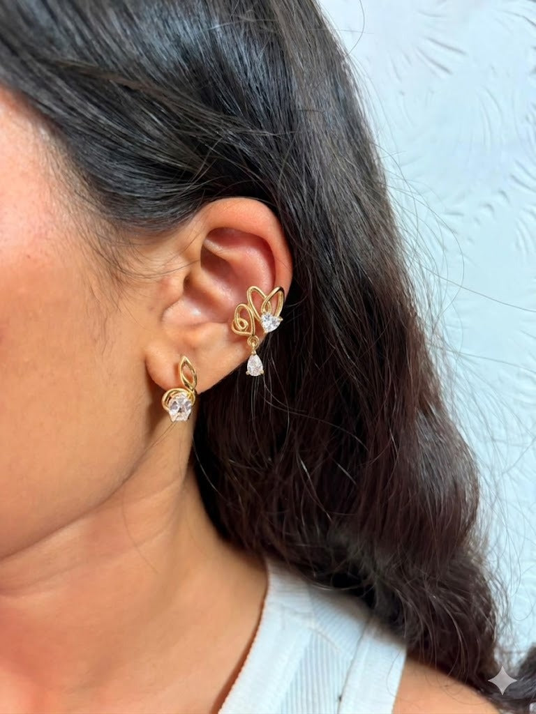 The Sweetheart Dangle Earcuff