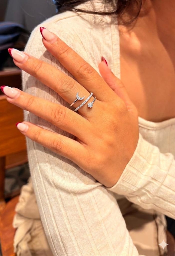 Luna & Star Wrap Ring