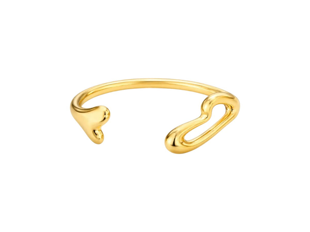 Sculpted Gold Cuff Bracelet