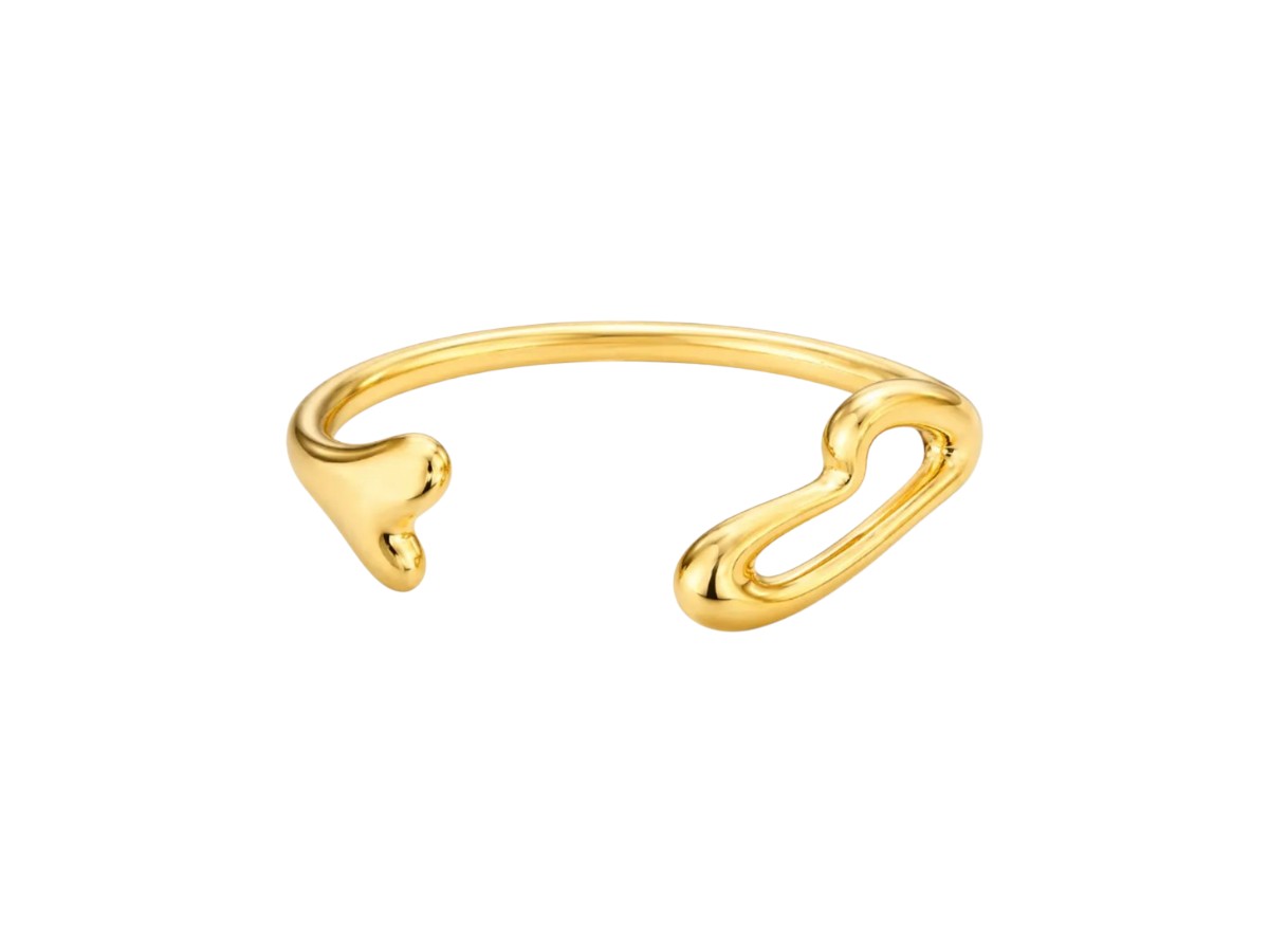 Sculpted Gold Cuff Bracelet