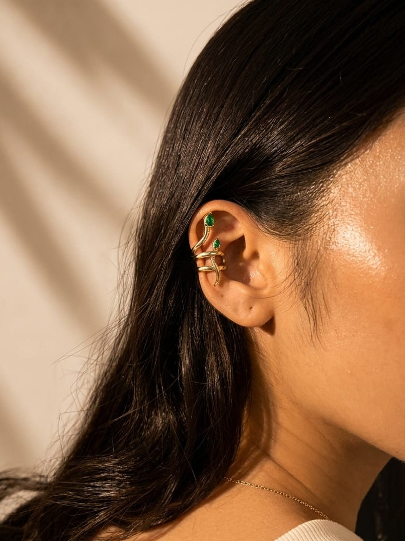 The Verdant Coil Double Cuff