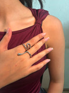 The Sinuous Teardrop Ring