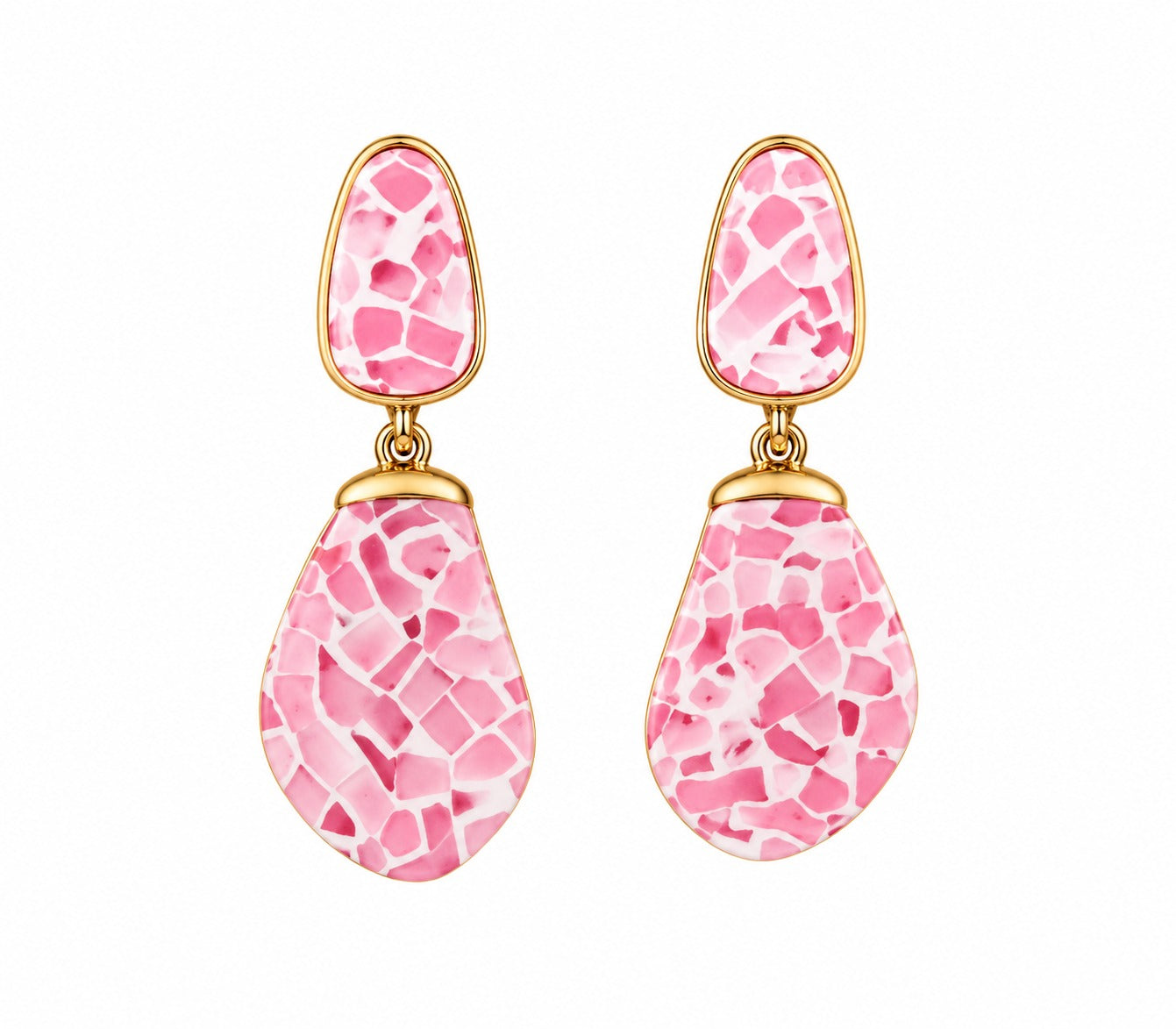 Azure Terrazzo Drop Earrings