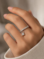 Silver Lock Charm