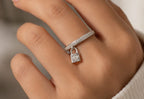 Silver Lock Charm