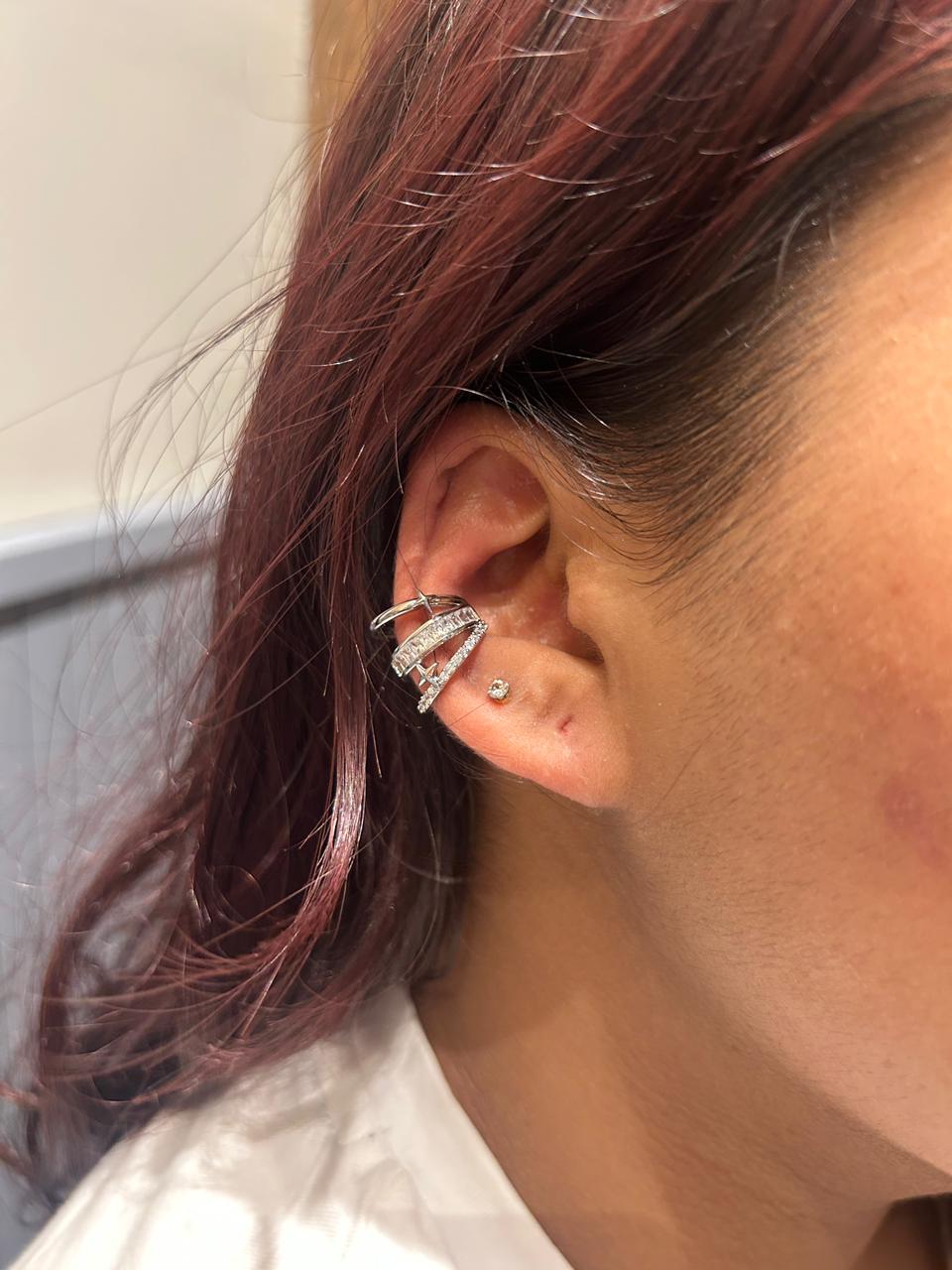 Celeste Multi-Band Pave Ear Set