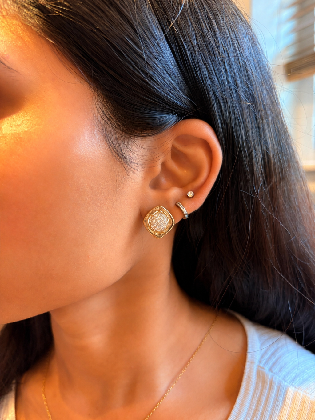 Pearl Veil Studs
