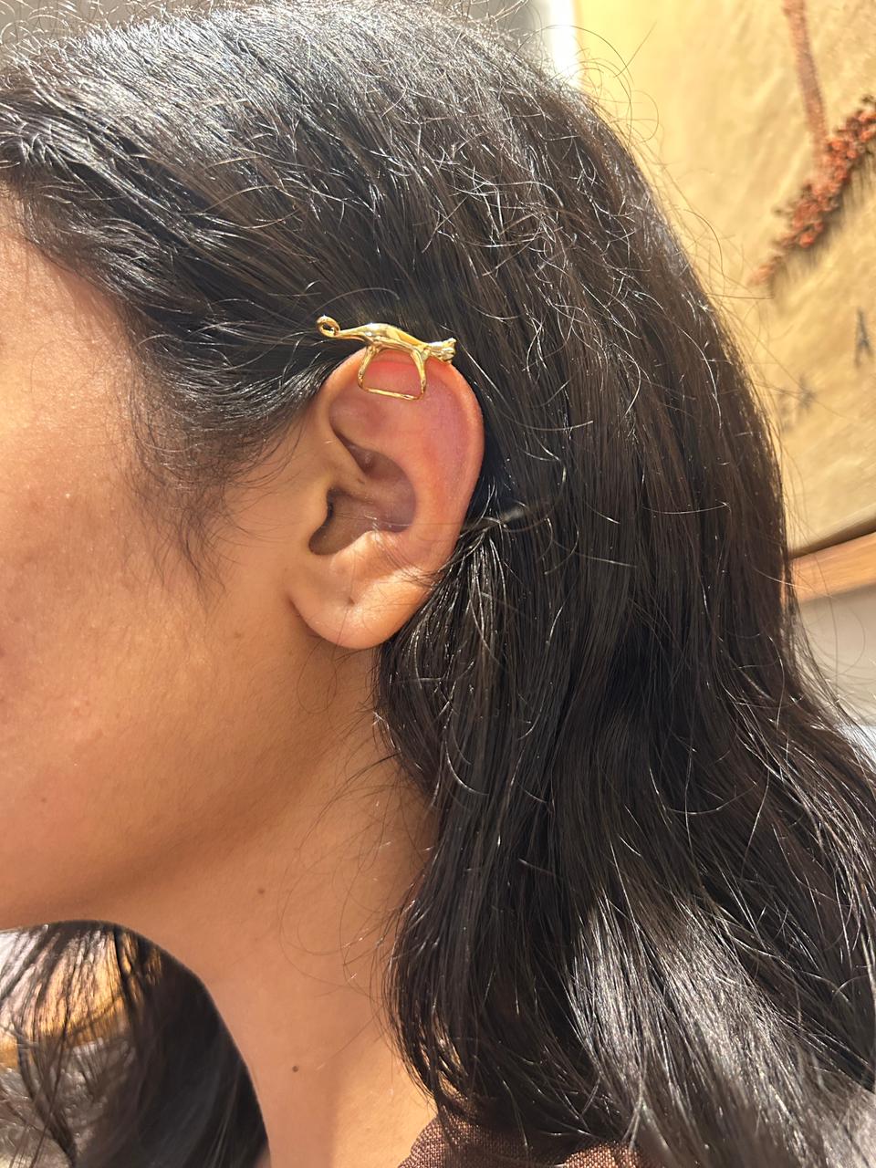 Gilded Cat Ear Cuff