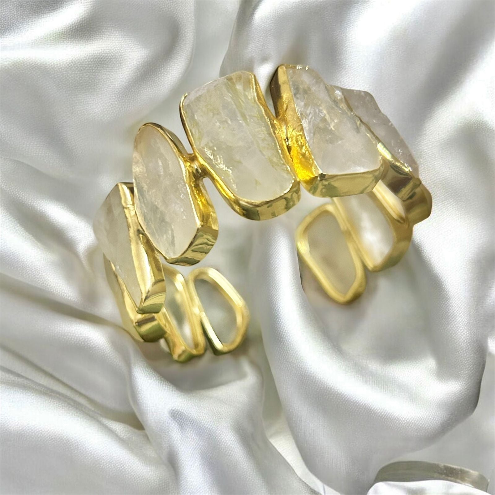 Clarity Stone Statement Cuff.
